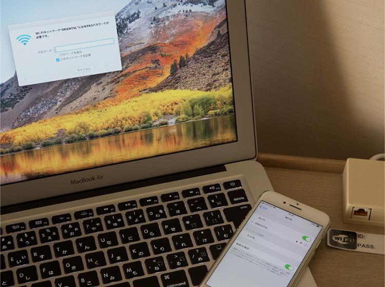 高速インターネット接続 (無料)